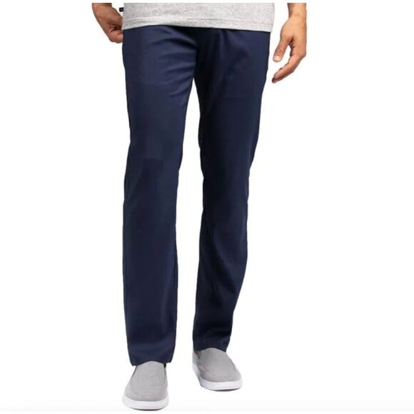 Travis Mathew Mens Chino Straight Leg Golf Pants Size 30 x 28 Blue Navy AN NWT - Picture 1 of 12